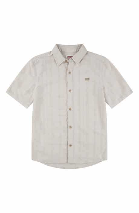 Levi's Kids' Textured Stripe Button-Up Shirt