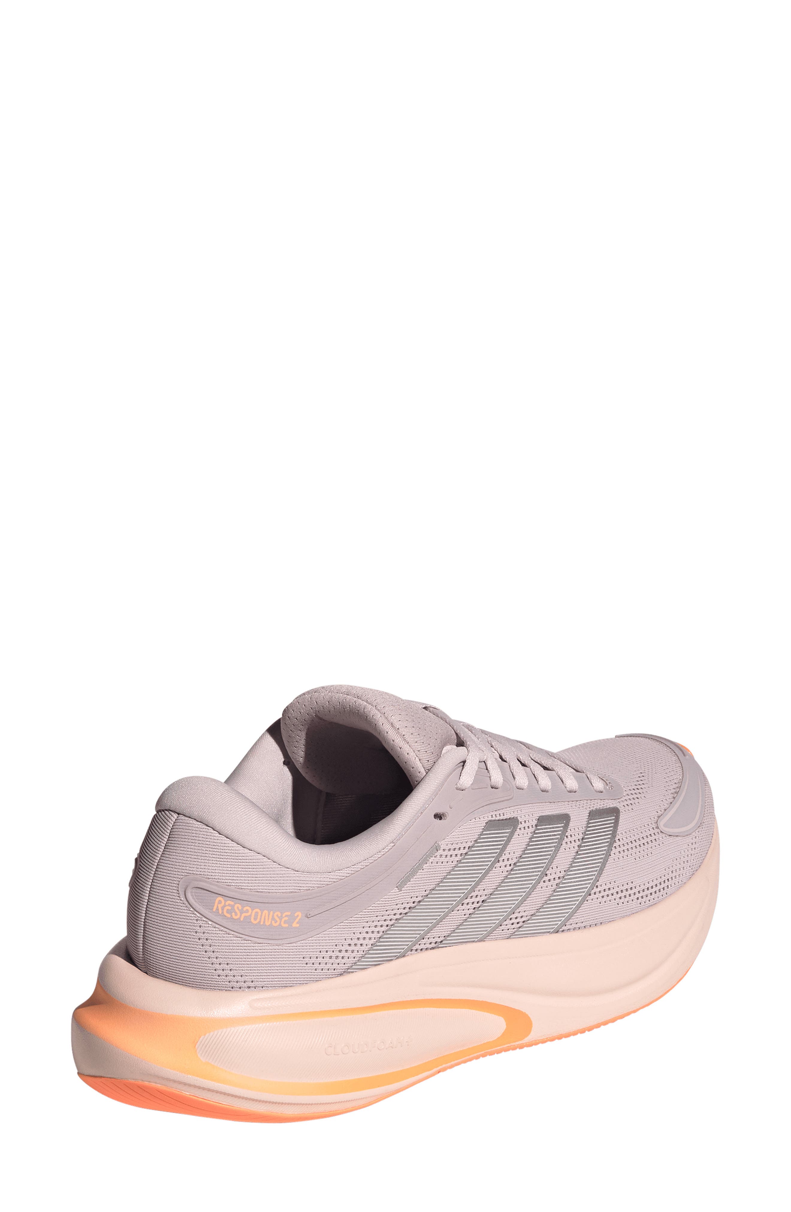 adidas Response 2 Running Shoe, Alternate, color, Ice Purple/ Silver/ Orange