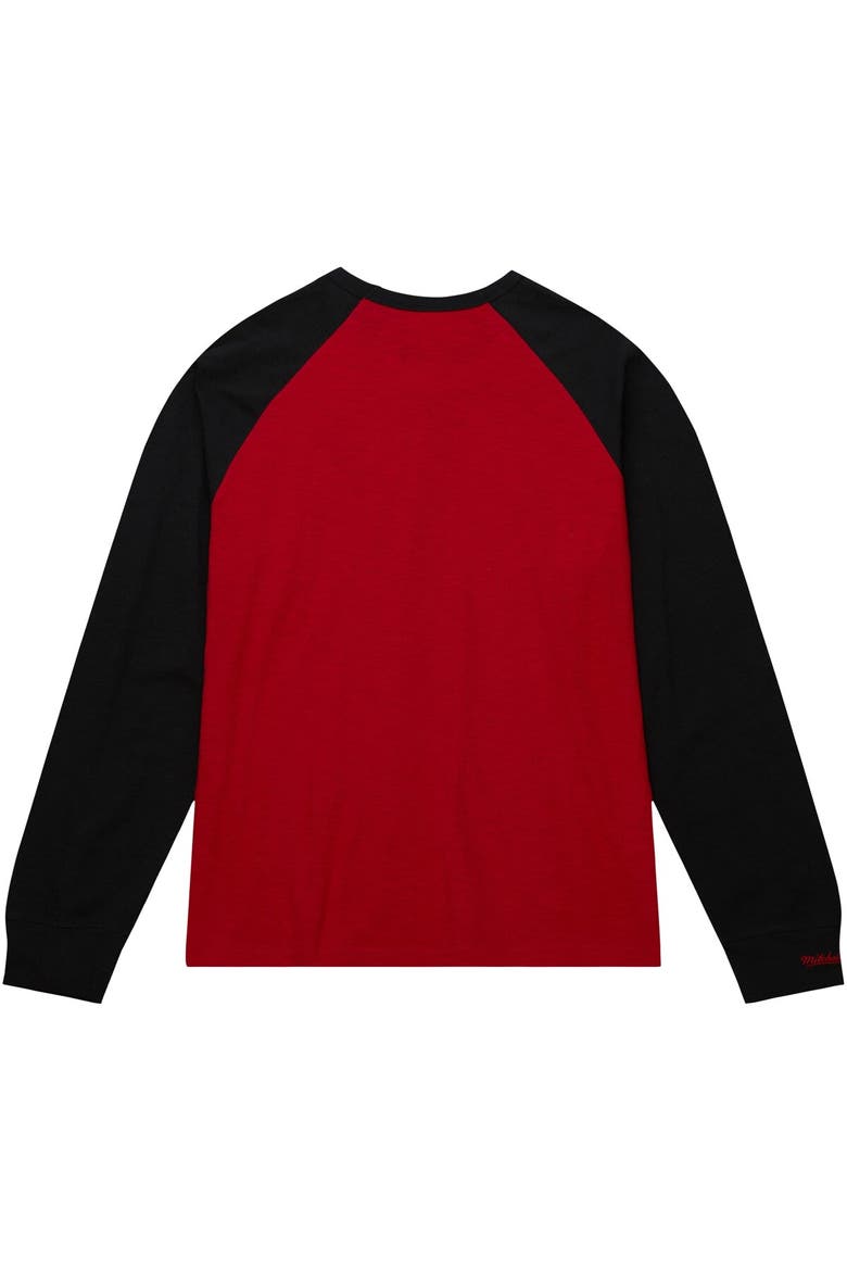 Men's Mitchell & Ness Crimson Alabama Crimson Tide Legendary Slub Raglan Long Sleeve T-Shirt, Alternate, color, Crimson