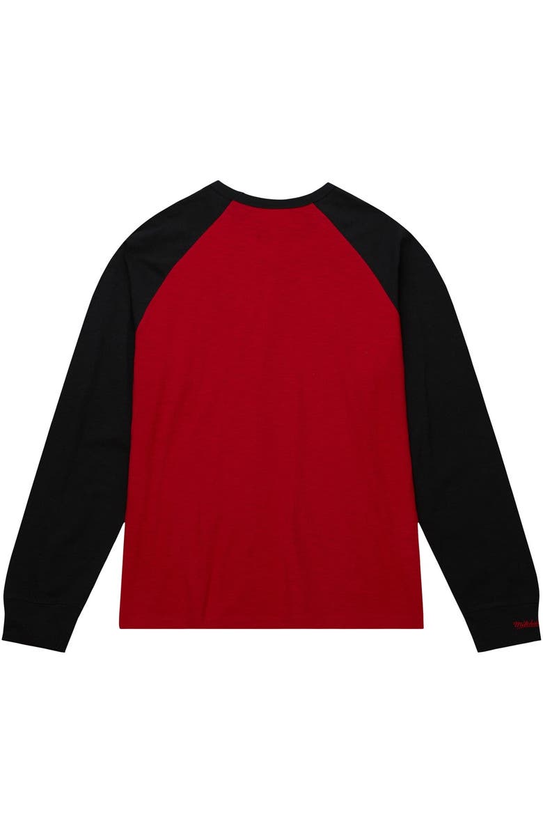 Mitchell & Ness Men's Mitchell & Ness Crimson Alabama Crimson Tide Legendary Slub Raglan Long Sleeve T-Shirt, Alternate, color,