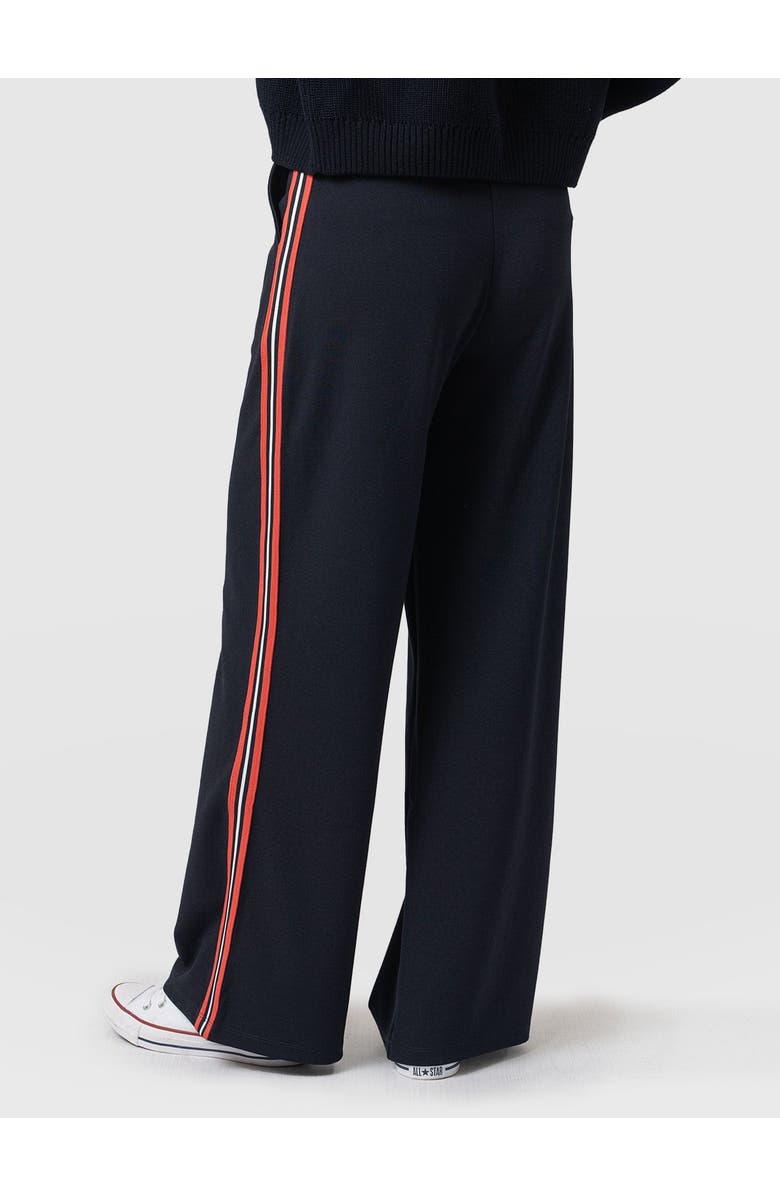 Saint + Sofia Victory Wide Leg Pant, Alternate, color, Navy/Red Stripe