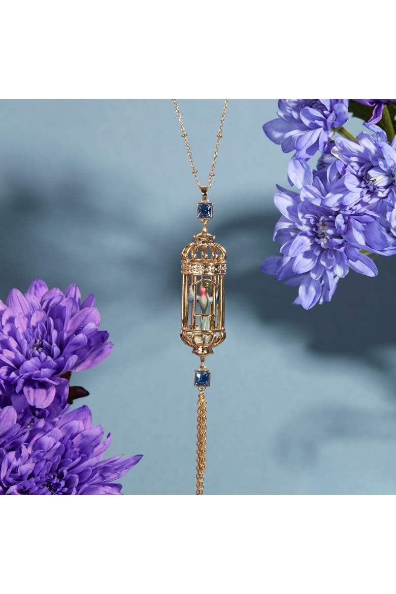 Bird Cage Drop Pendant - Small, Alternate, color, Bird Cage