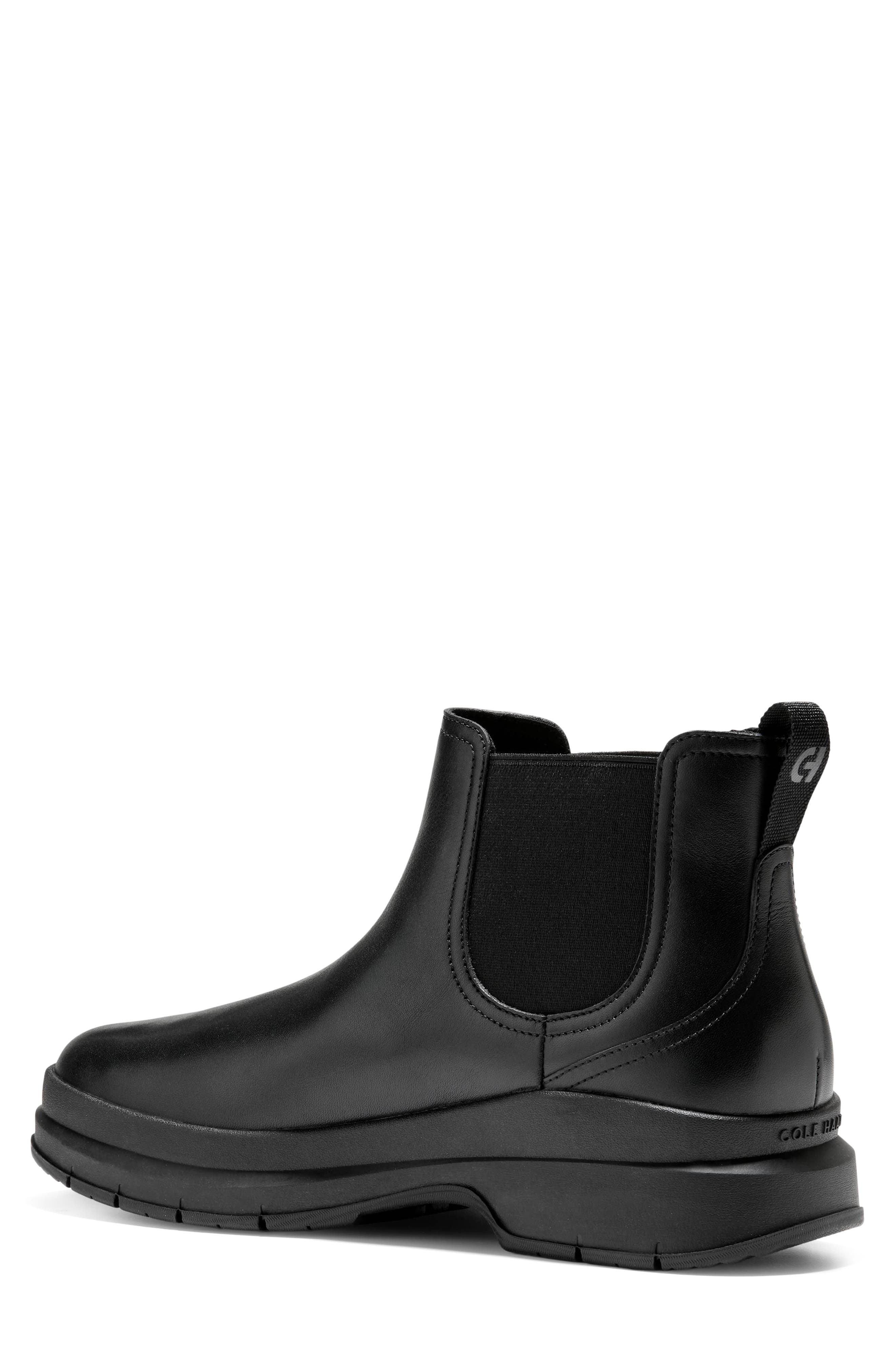 Chamberlin Grand Waterproof Chelsea Boot, Alternate, color, BLACK / BLACK WR