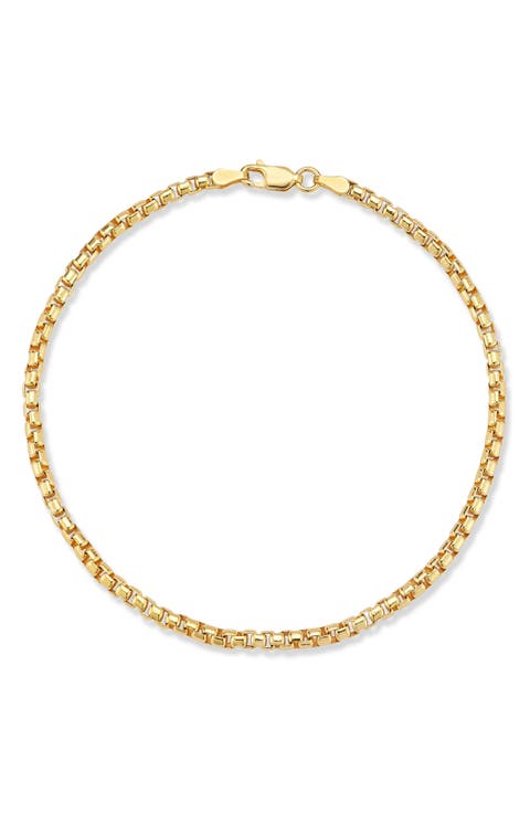 Men's Rounded Box Chain Bracelet