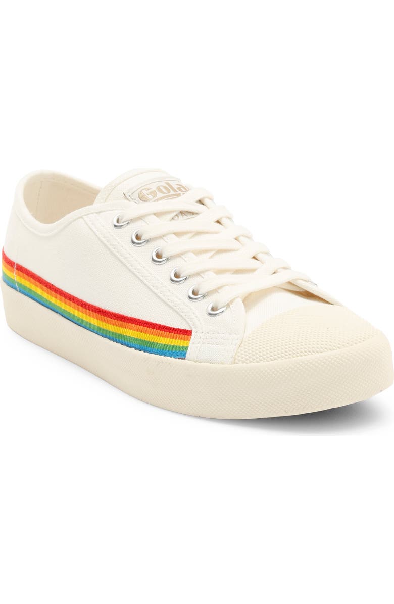 Gola Coaster Rainbow Drop Sneaker, Main, color, Off White/ Multi