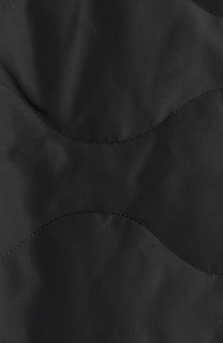 Schott NYC Wrinkle Resistant Down Military Jacket, Alternate, color, Black