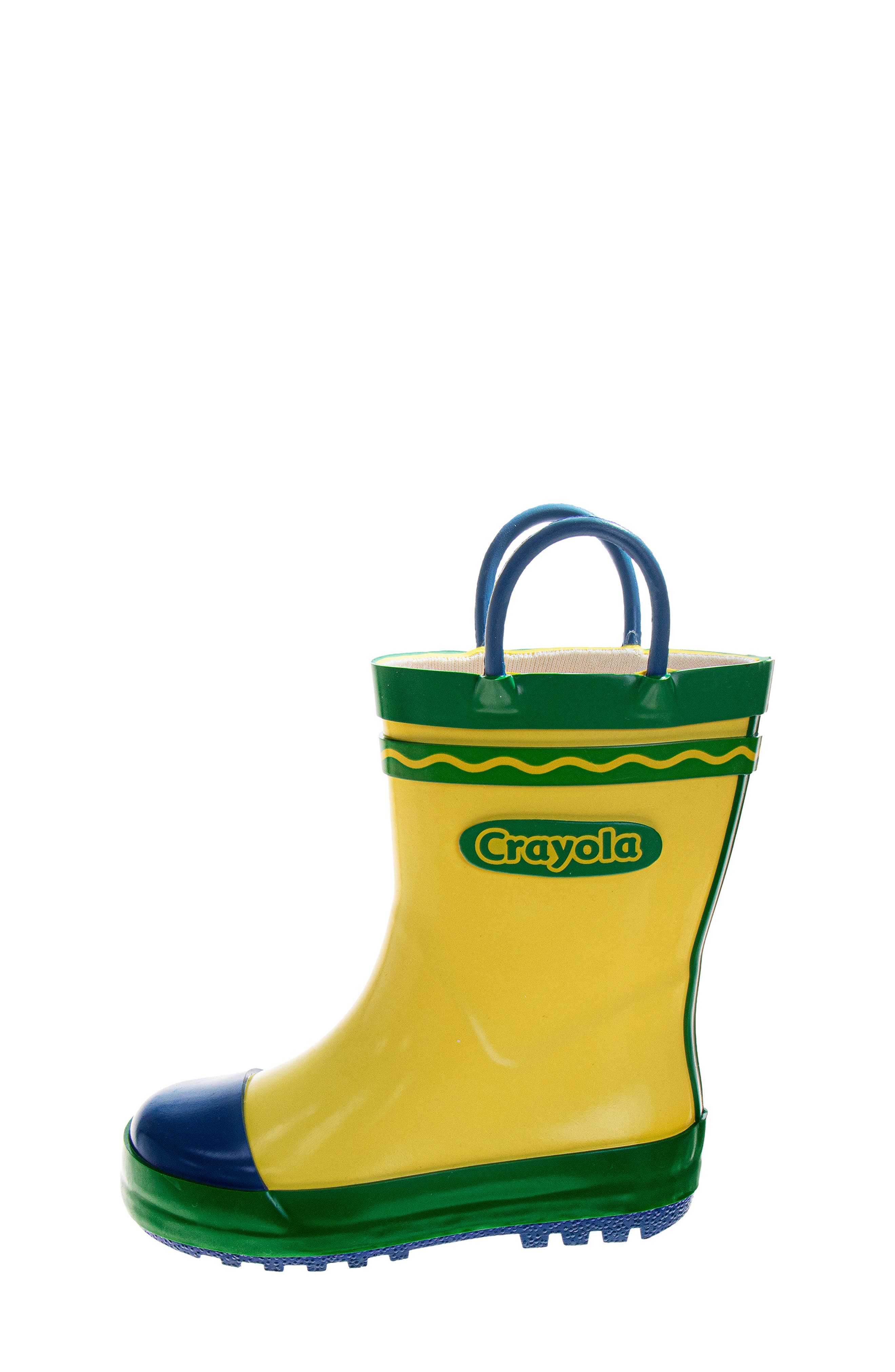 Kids' Rain Boot, Alternate, color, YELLOW GREEN