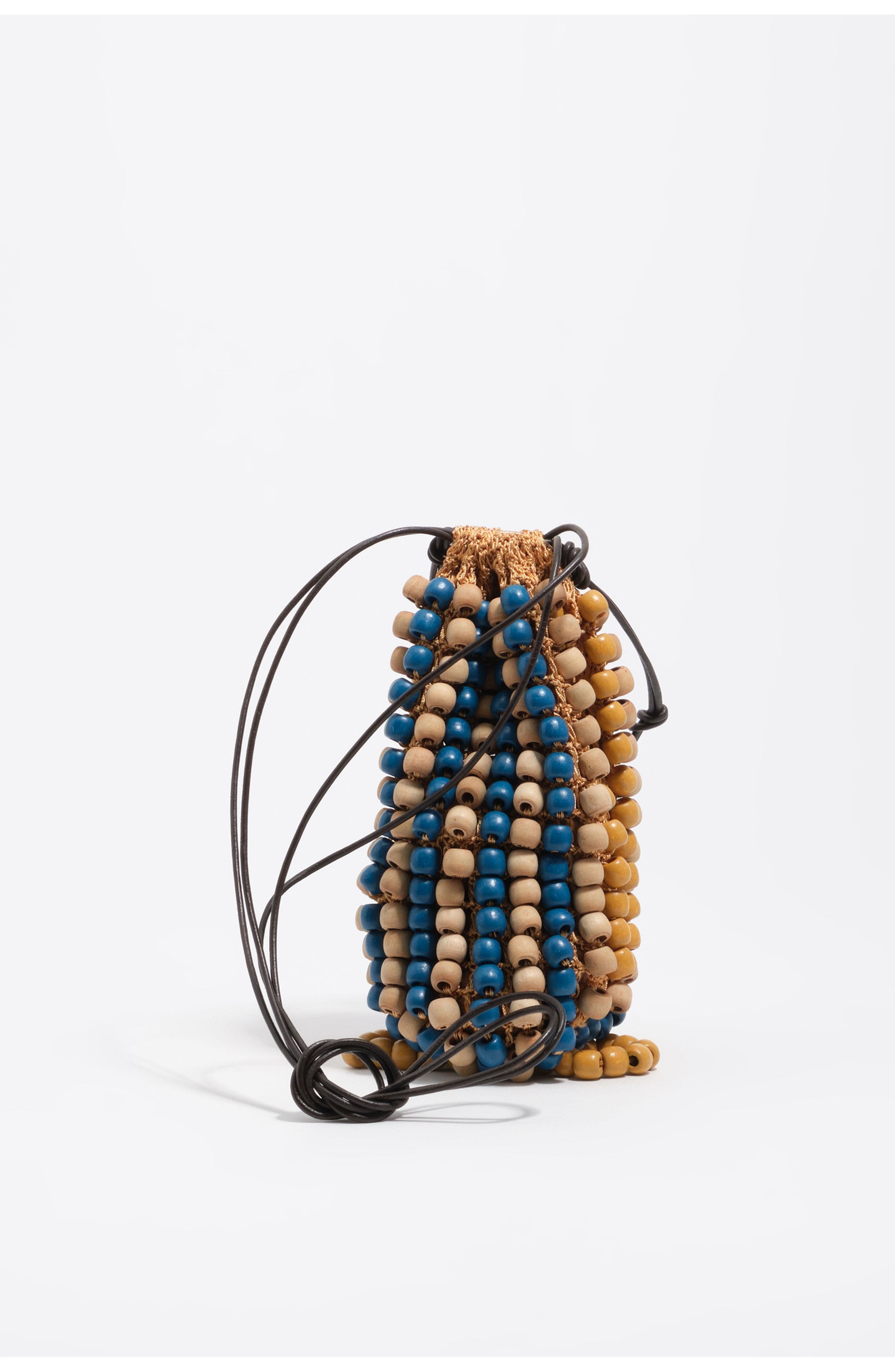 Crochet Mini Bag, Alternate, color, BLUE