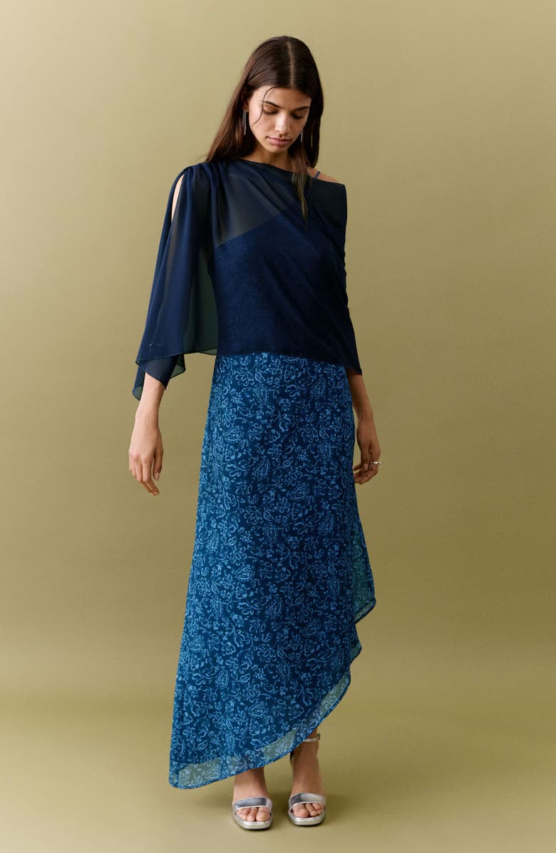 MANGO TEEN Sheer Poncho, Alternate, color,