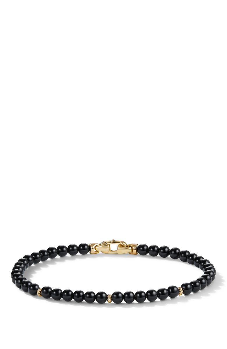 David Yurman Spiritual Beads Bracelet with 14K Yellow Gold, Main, color,