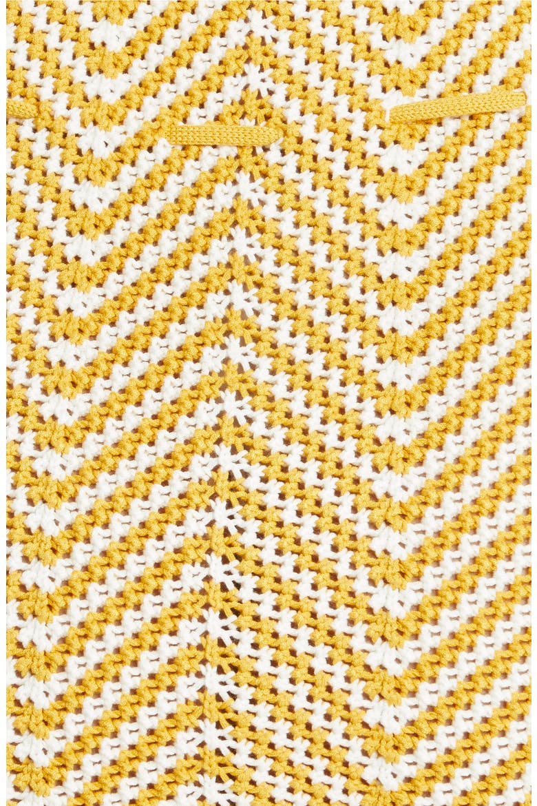 Chantal Tie Waist Halter Knit Minidress, Alternate, color, CANARY MULTI