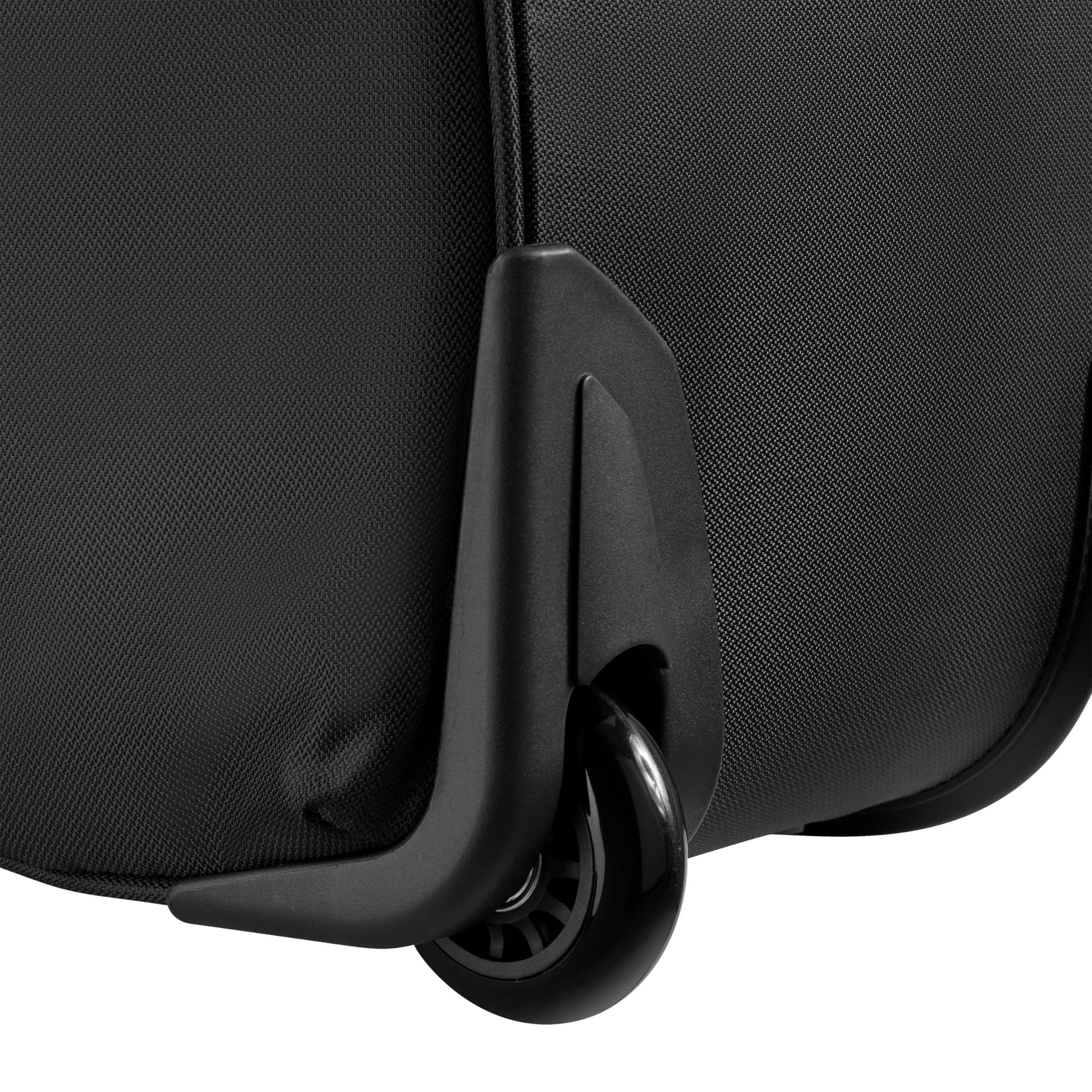 JS009D 31 Inch Two Wheel Rolling Travel Duffle Bag, Alternate, color, Black