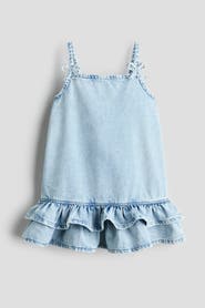 H&M Bow-detail denim dress