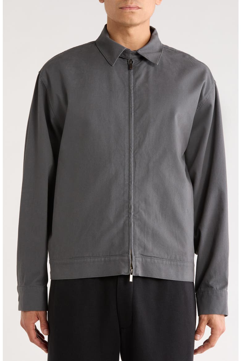 Cotton Twill Work Jacket, Alternate, color, IRON GREY