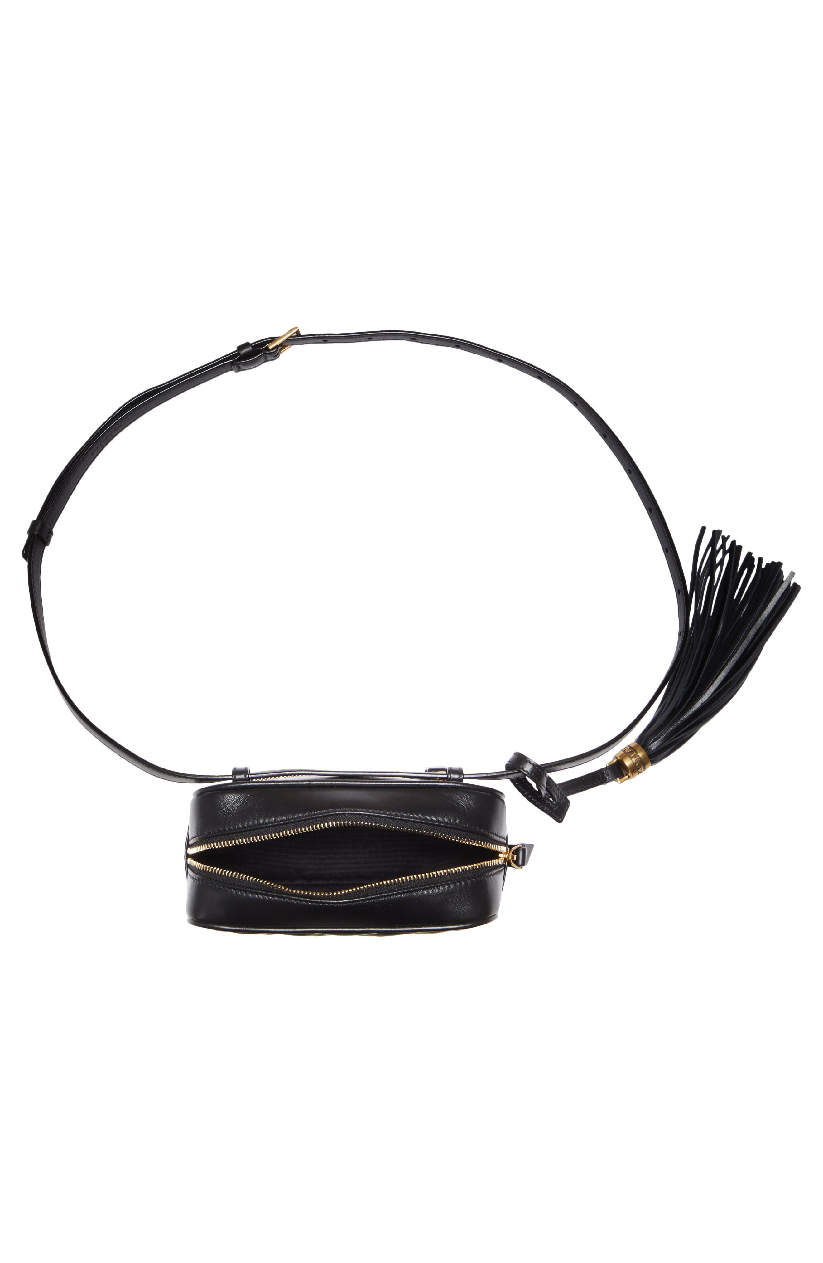 Saint Laurent Lou Matelassé Leather Belt Bag, Alternate, color, 