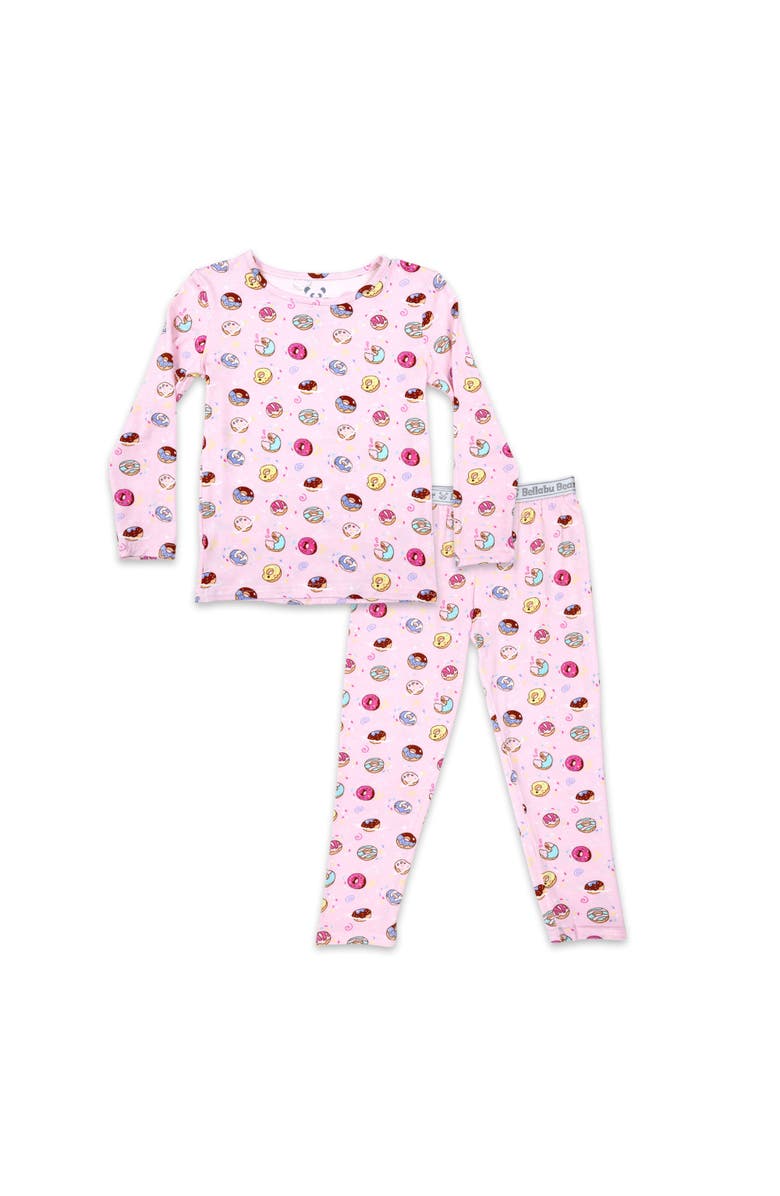 Bellabu Bear Kids' Pink Donut Set of 2 Piece Pajamas, Main, color, Pink Donut