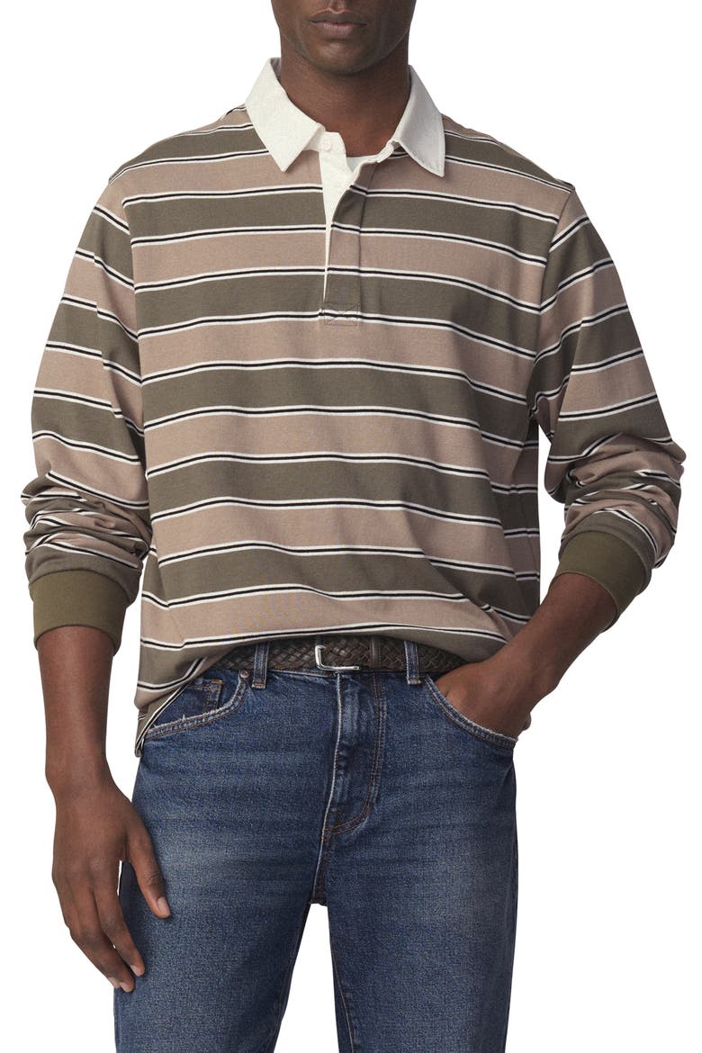 Stripe Rugby Shirt, Main, color, TEA LEAF MULTI