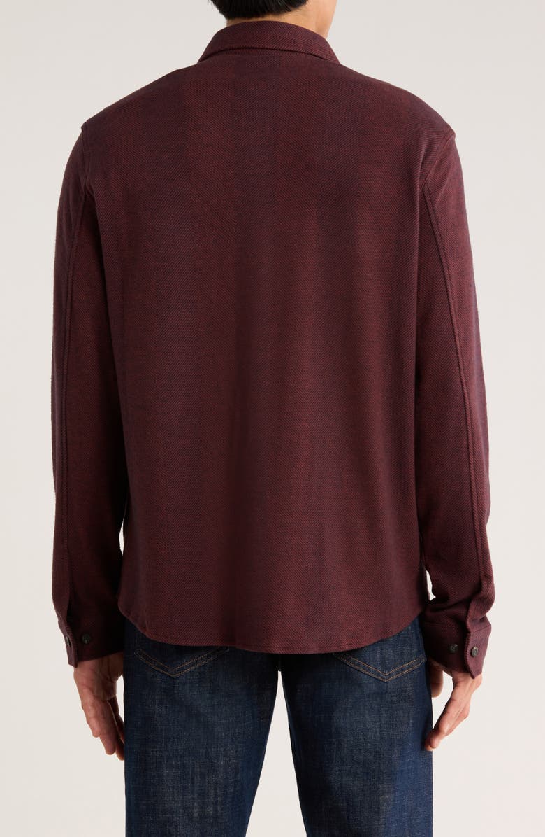 7 Diamonds Generation Herringbone Stretch Button-Up Shirt, Alternate, color, Burnt Orange