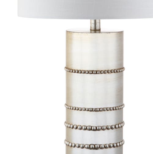 Jonathan Y Evelyn 31" Resin Led Table Lamp In Silver