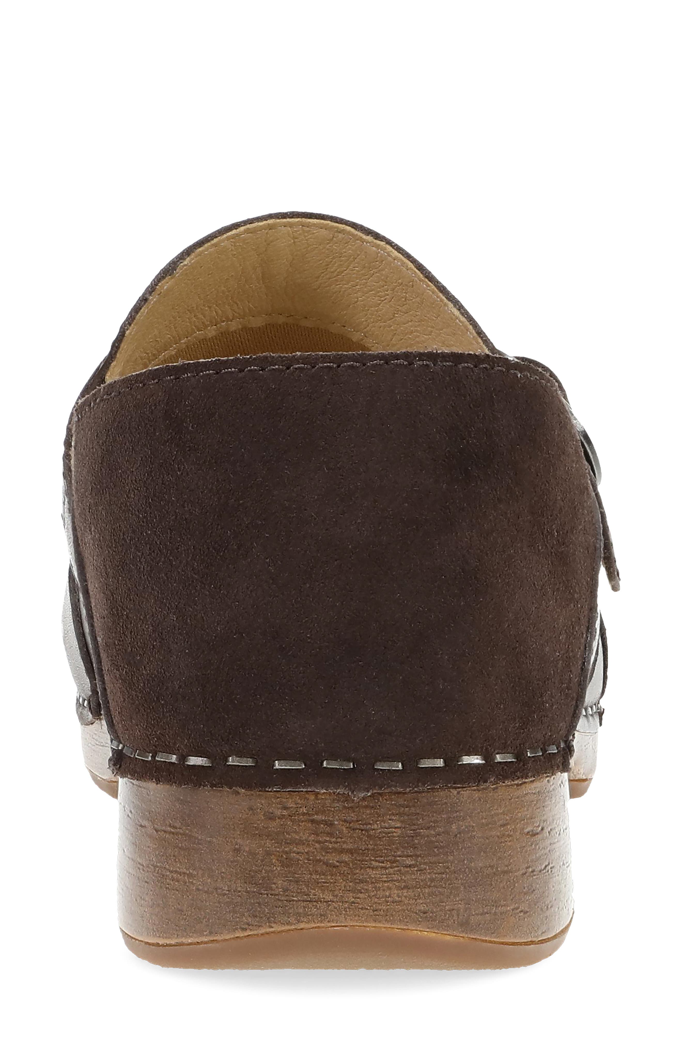 Margaret Clog, Alternate, color, CHOCOLATE BURNISHED CALF