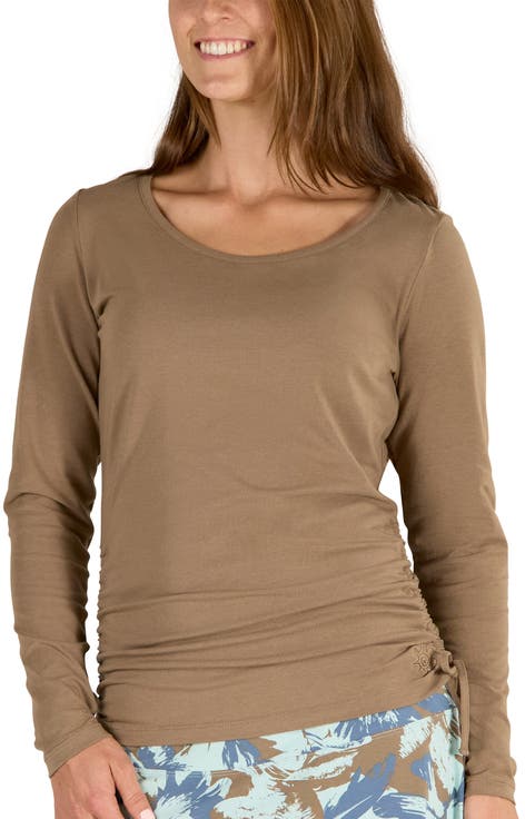 Long Sleeve Ruched Everyday Tee