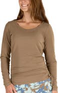 UV Skinz Long Sleeve Ruched Everyday Tee