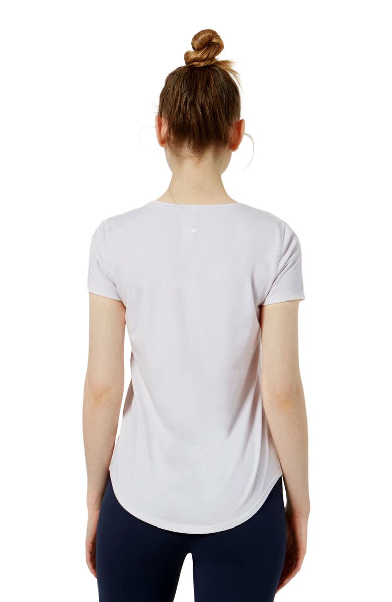 Rebody Active Rebody Essentials Scooped Short Sleeve Top, Alternate, color, Ice Grey