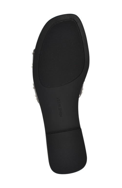 Nine West Giny Slide Sandal In Black