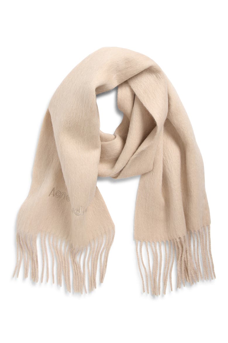 Vinnie Alpaca & Wool Scarf, Alternate, color, OATMEAL MELANGE