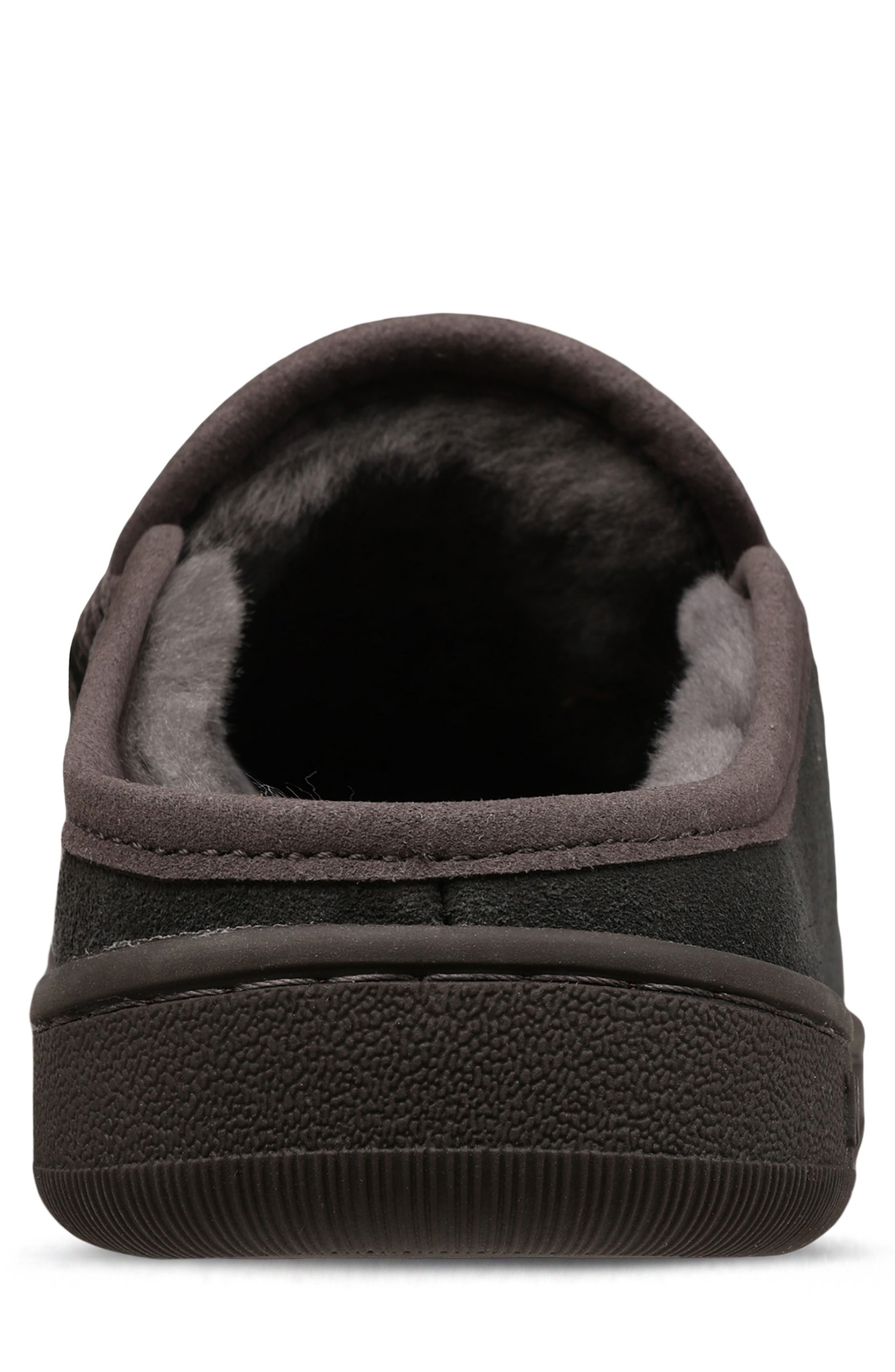 Mykos Craig Faux Shearling Lined Slipper, Alternate, color, Charcoal