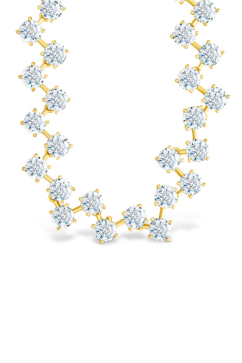 Carson Cubic Zirconia Choker Necklace, Main, color, GOLD