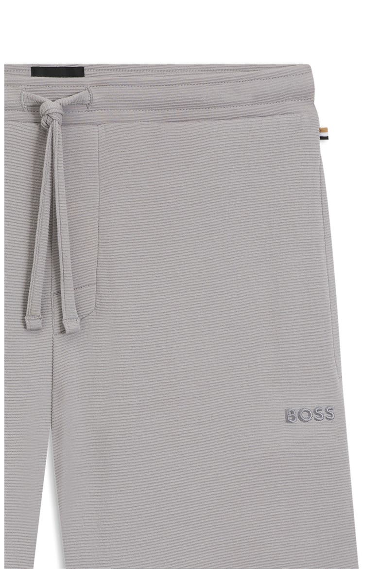 Ribbed Knit Pajama Shorts, Alternate, color, LIGHT/ PASTEL GREY