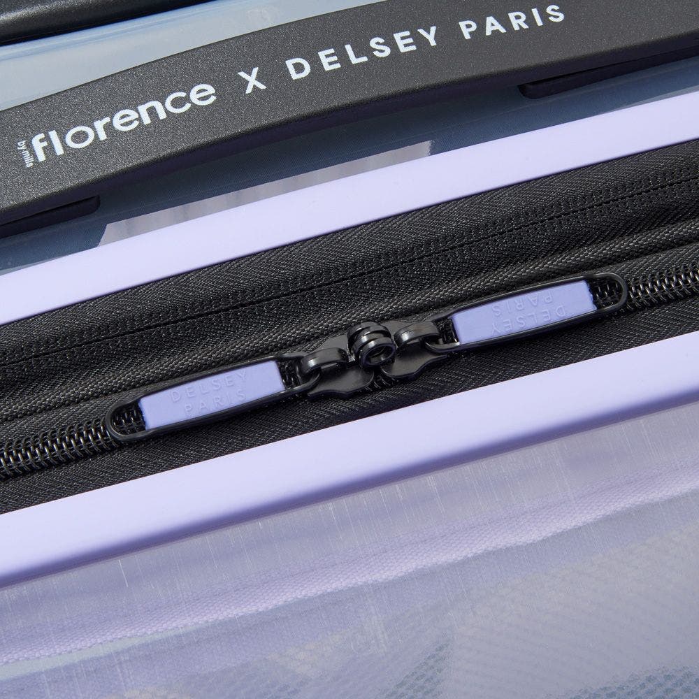 Florence by Mills Gotta Glow Expandable 24" Medium Spinner, Alternate, color, Translucent Purple