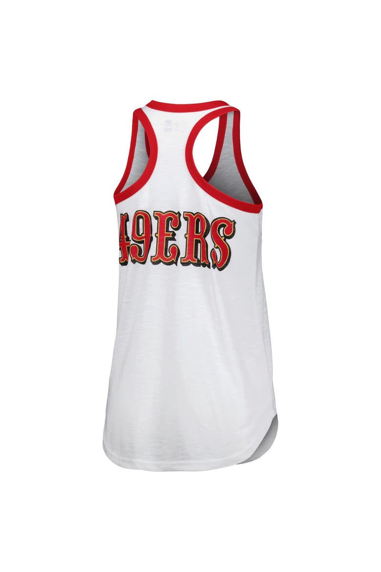 Women's G-III 4Her by Carl Banks White San Francisco 49ers Tater Tank Top, Alternate, color, White