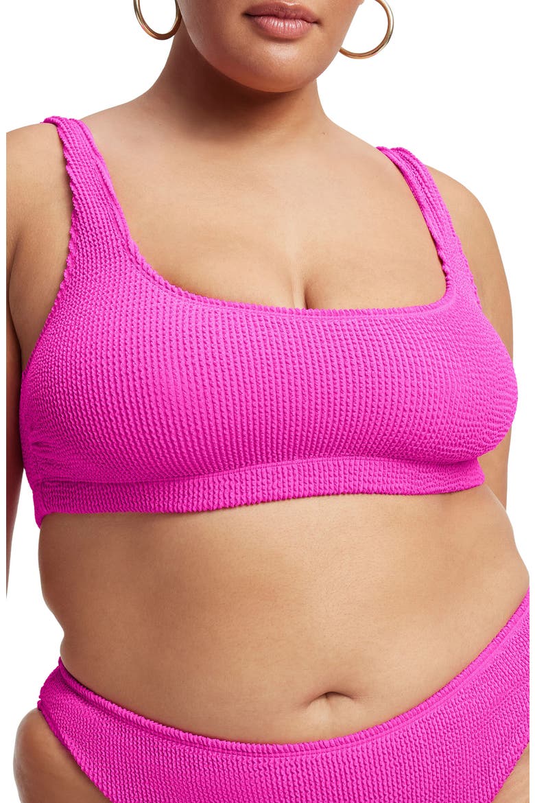 Always Fits Scoop Bikini Top, Alternate, color, HAWIIAN PINK001