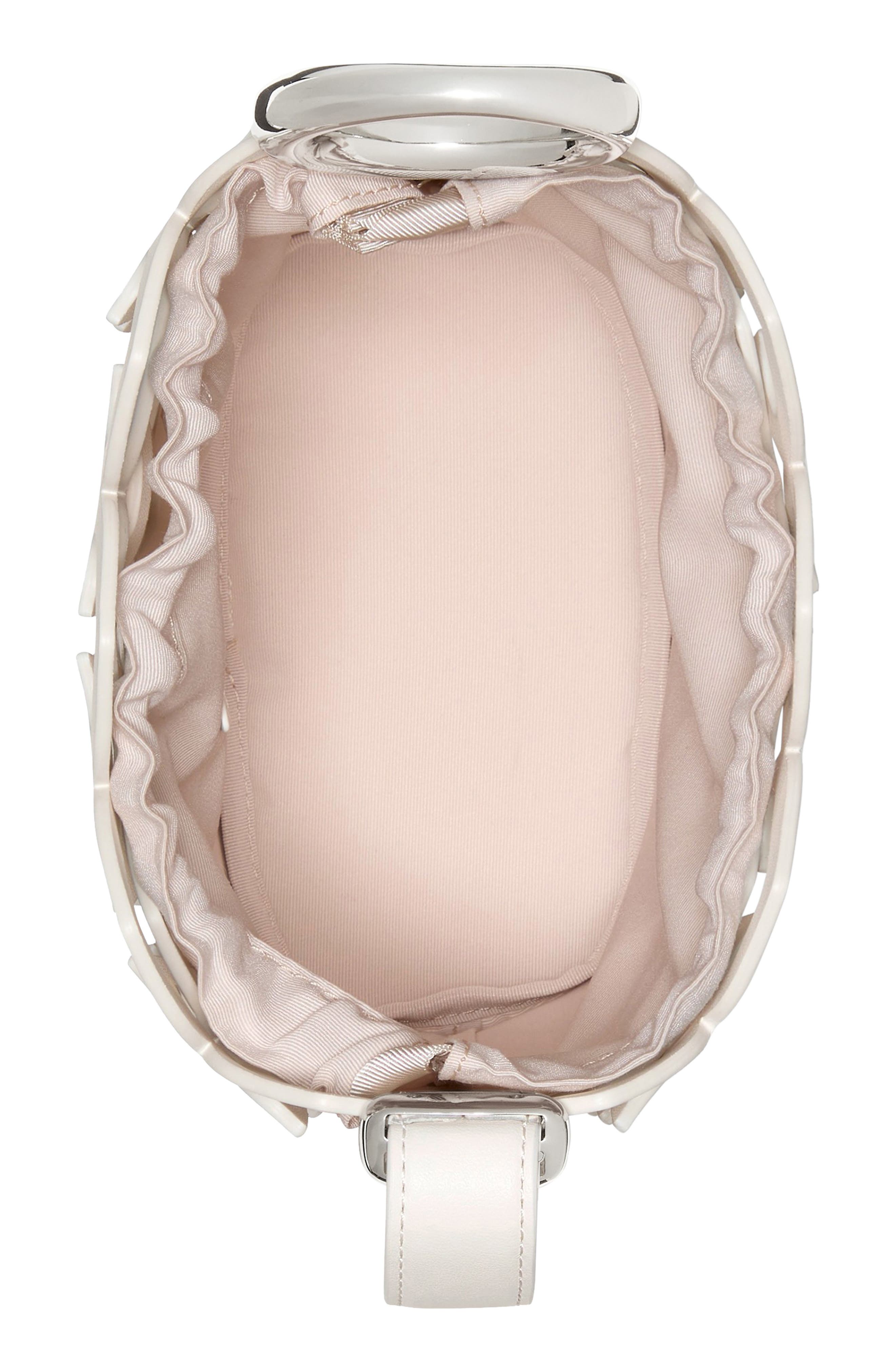 Kate Spade New York halo woven mini bucket bag, Alternate, color, Cream