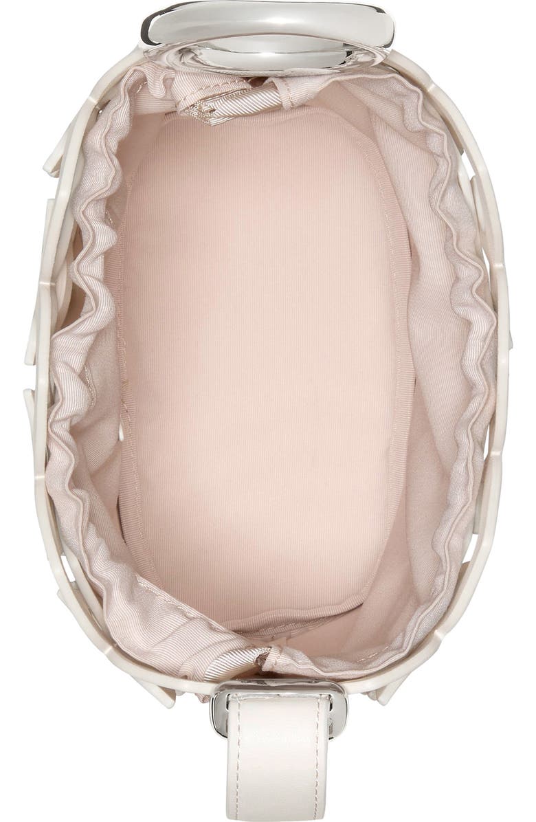 Kate Spade New York halo woven mini bucket bag, Alternate, color, Cream