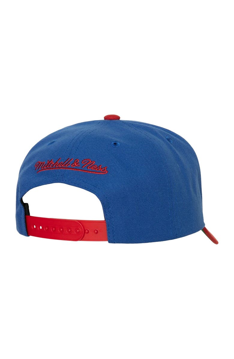 Mitchell & Ness Men's Mitchell & Ness Royal/Red Philadelphia 76ers Soul XL Logo Pro Crown Snapback Hat, Alternate, color, Royal