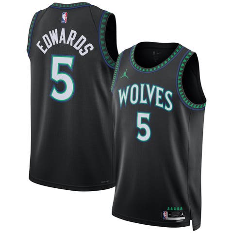 Unisex Jordan Brand Anthony Edwards Black Minnesota Timberwolves Swingman Jersey - Statement Edition