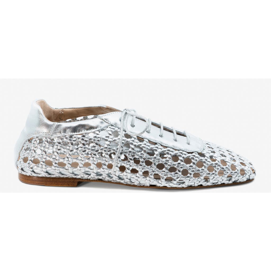 ANDREA GOMEZ ANDREA GOMEZ ANTONIA WOVEN LEATHER FLAT