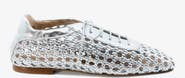 Andrea Gomez Antonia Woven Leather Flat