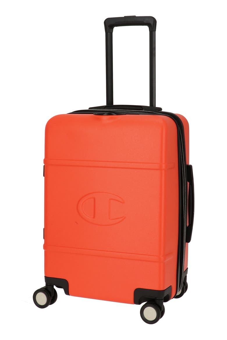 Tracker 21-Inch Expandable Spinner Carry-On, Main, color, MANDARIN RED