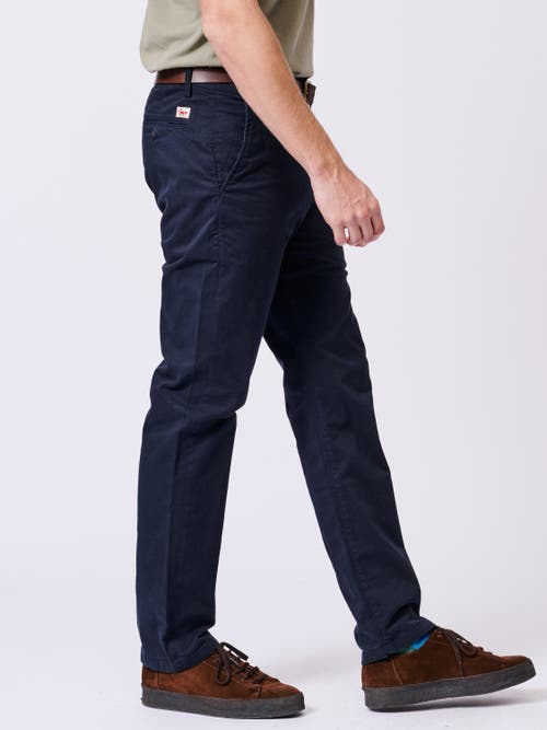Aubin Witham Stretch Chino Pants In Blue