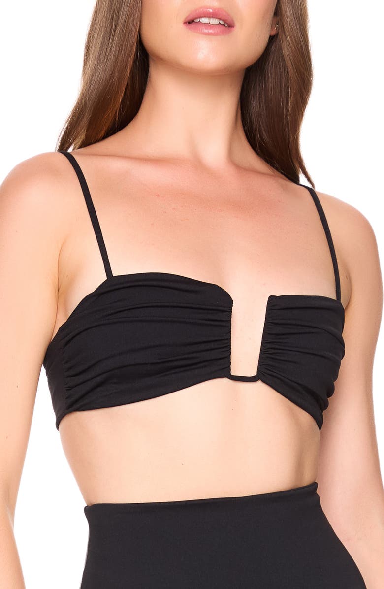Susana Monaco Wired Bikini Top, Main, color, Black