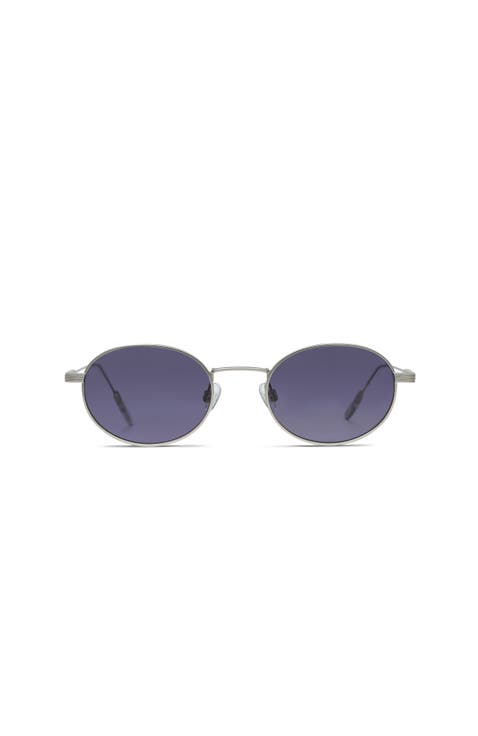 River 50mm Oval Sunglasses