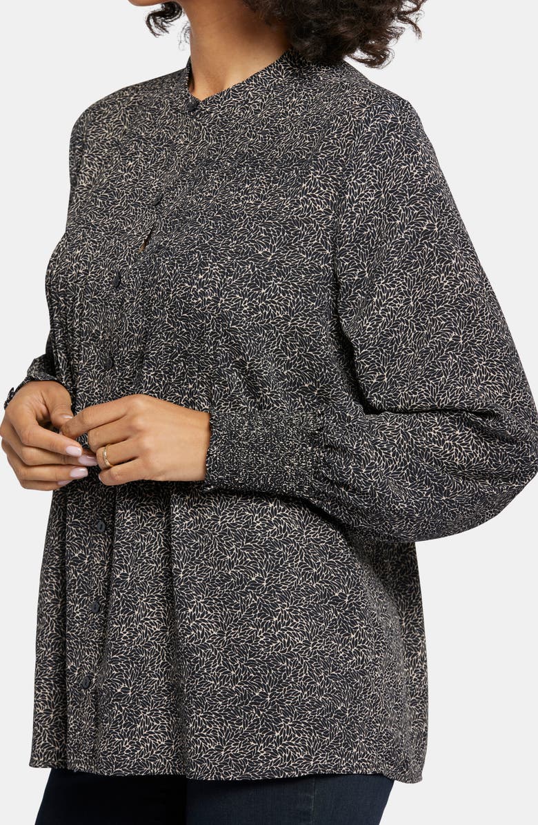 NYDJ Pleated Peasant Blouse, Alternate, color, Meadowlark