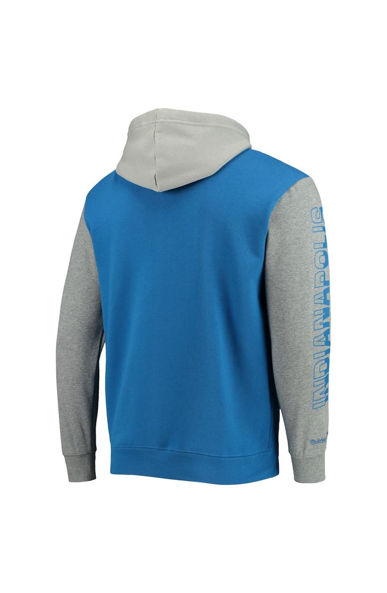 Mitchell & Ness Men's Mitchell & Ness Royal Indianapolis Colts Team Full-Zip Hoodie Jacket, Alternate, color, 