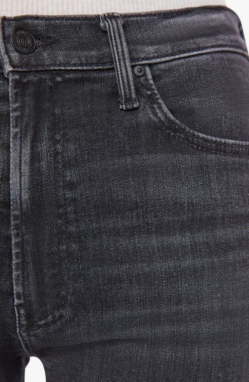 Mother The Ditcher Ankle Straight Leg Jeans In Black