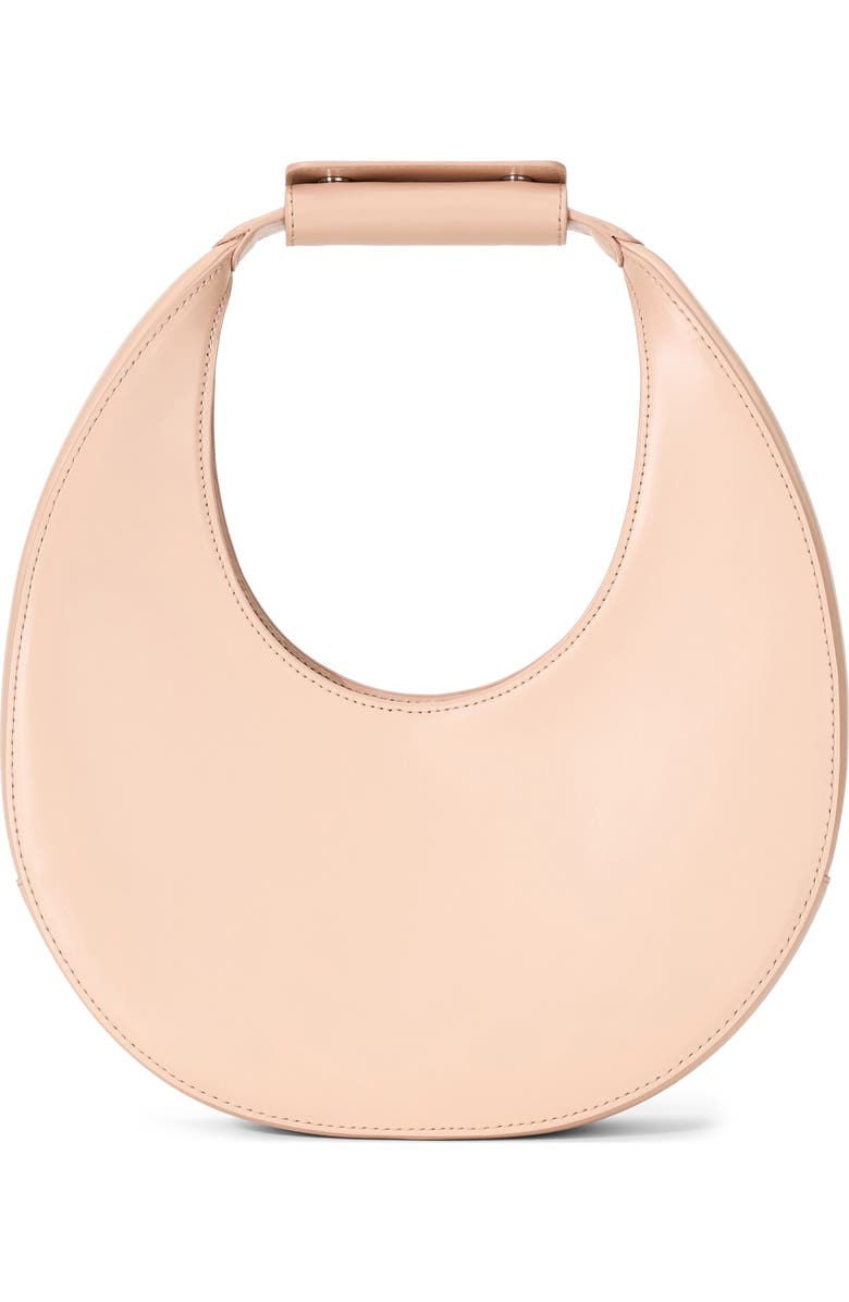 STAUD Moon Leather Top Handle Tote, Main, color, Blush