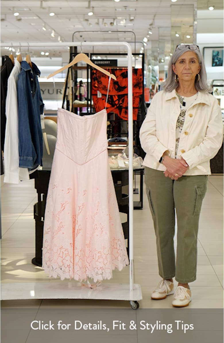 Belissa Strapless Broderie Anglaise Party Dress, sales video thumbnail